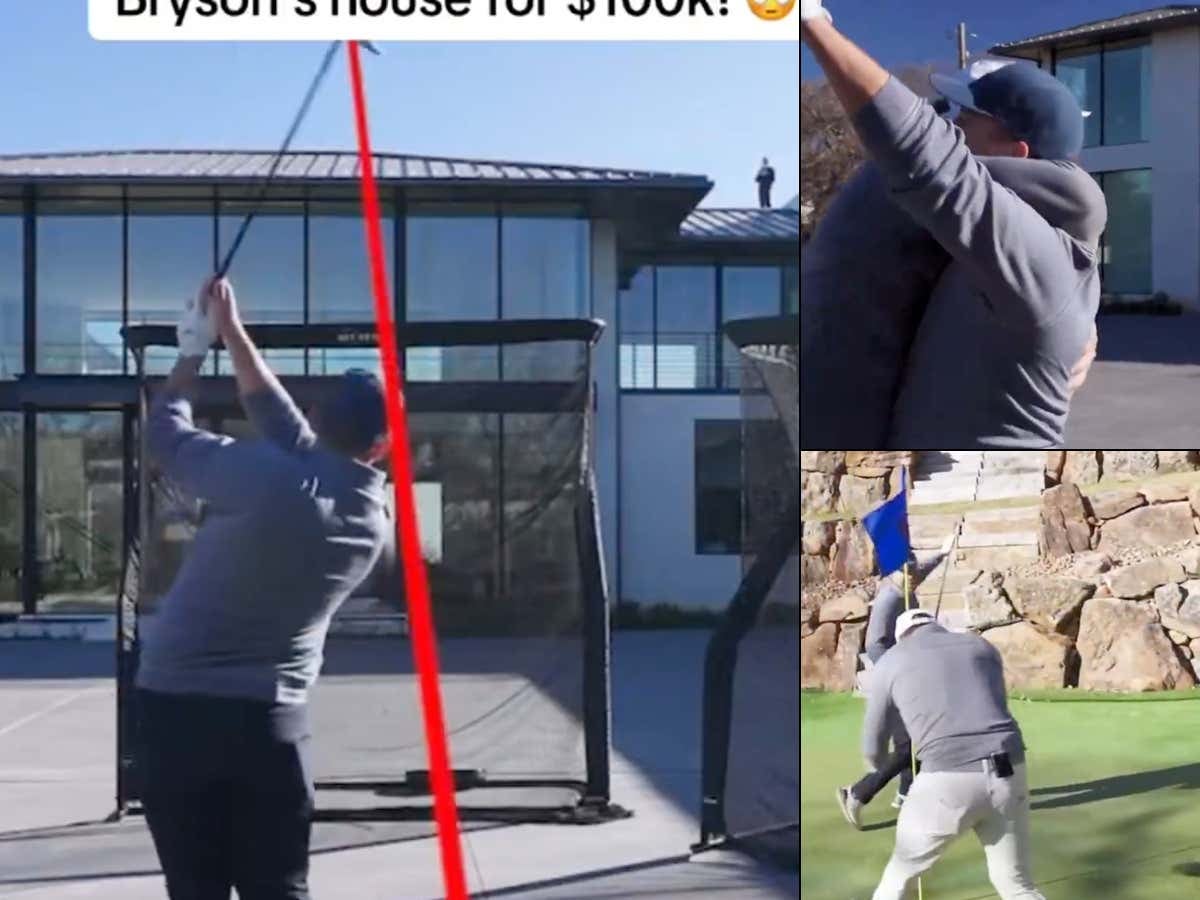 Clutch: Bryson Offered A Fan $100,000 To Hit A Hole-In-One Over His House In 7 Hours, Dude Nails It On The 5th Shot And Goes Nuts