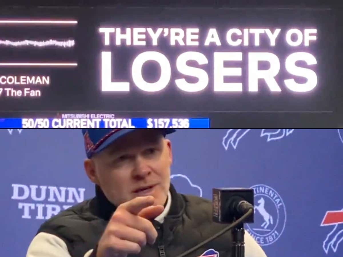 Don't You Dare Call Buffalo A 'City Of Losers' Around Sean McDermott, Entire Stadium Mocked Some Baltimore Radio Guy Who Did Such A Thing