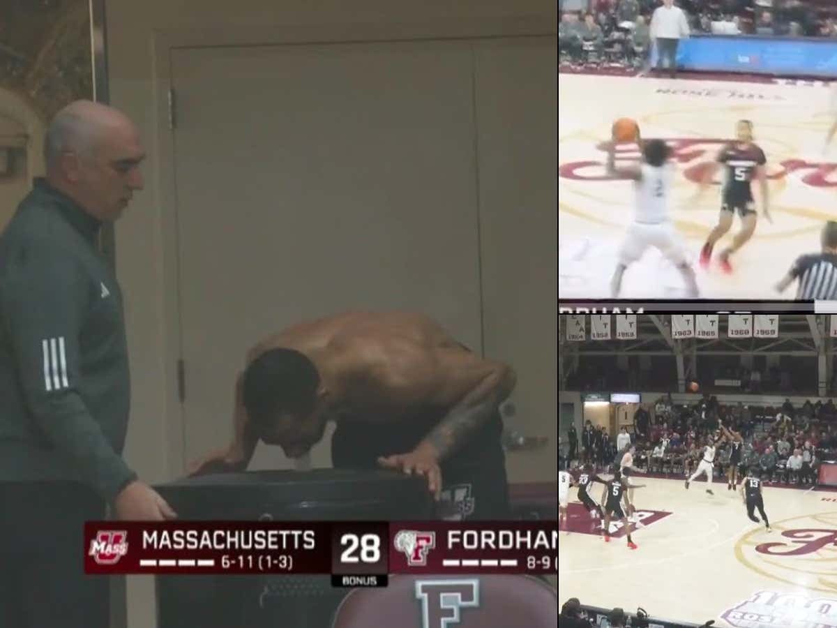 Fordham/UMass Played The Most Bizarre Game Of The Year - Led By Rahsool Diggins Puking His Brains Out Mid-Game Before Setting The UMass Scoring Record