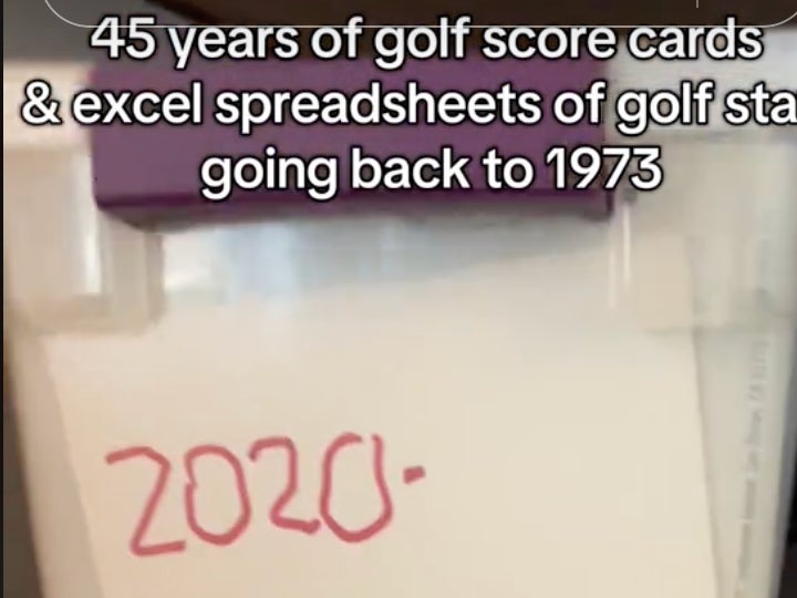 Dudes Rock: A Girl Discovered Her Uncle Who Passed Away Saved Every One Of His Golf Scorecards And Had An Excel Sheet Breaking Down His Play