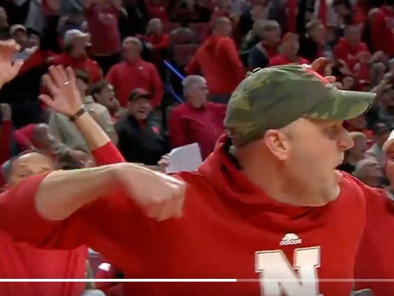 Clutch: Dude At Nebraska's Basketball Game Drills A Full-Court Putt For A New Porsche, Crowd Goes Wild As He Delivers A Perfect Fist Pump