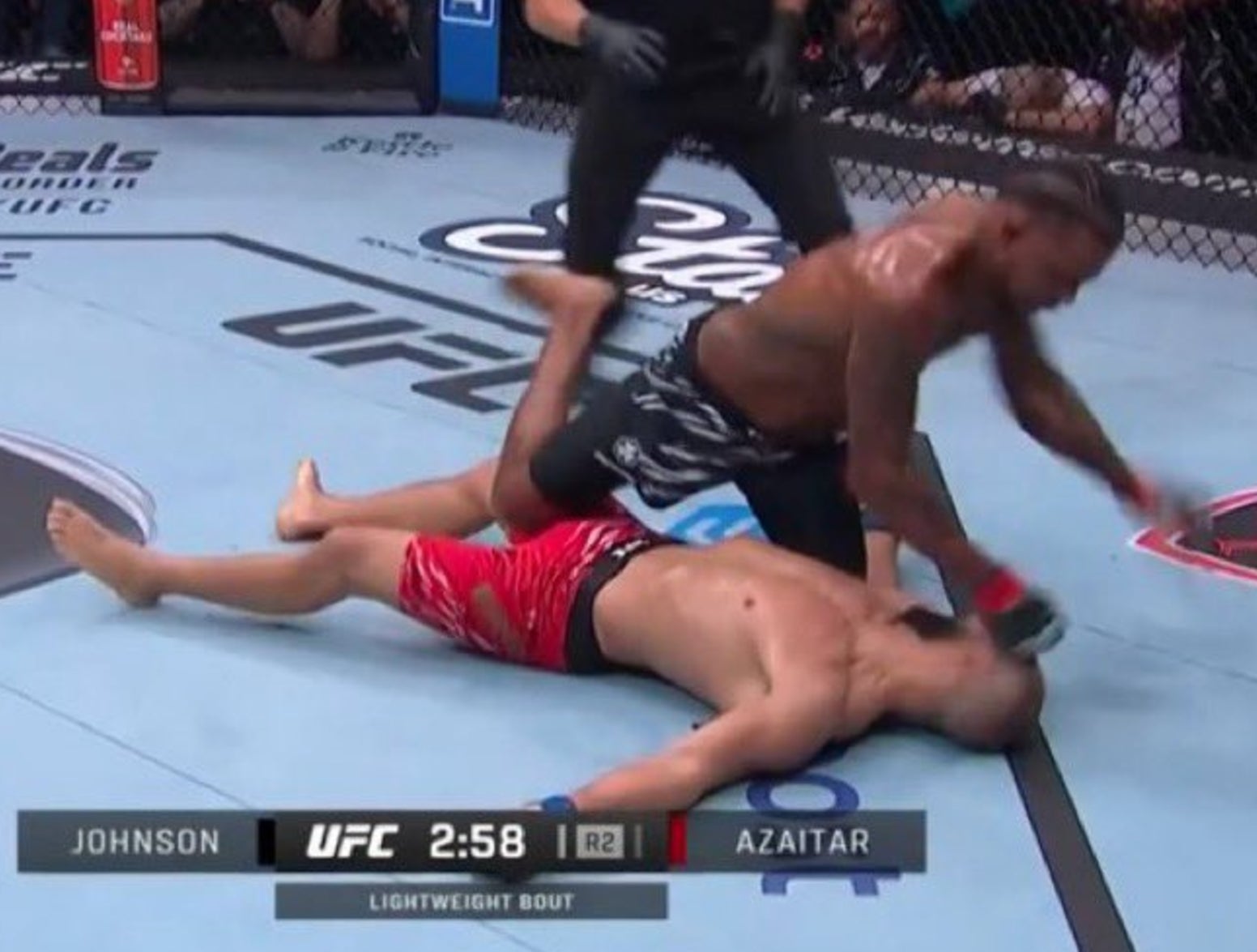 Michael Johnson Just FLATLINED Ottman Azaitar And Bounced His Head Off The Canvas At UFC Tampa